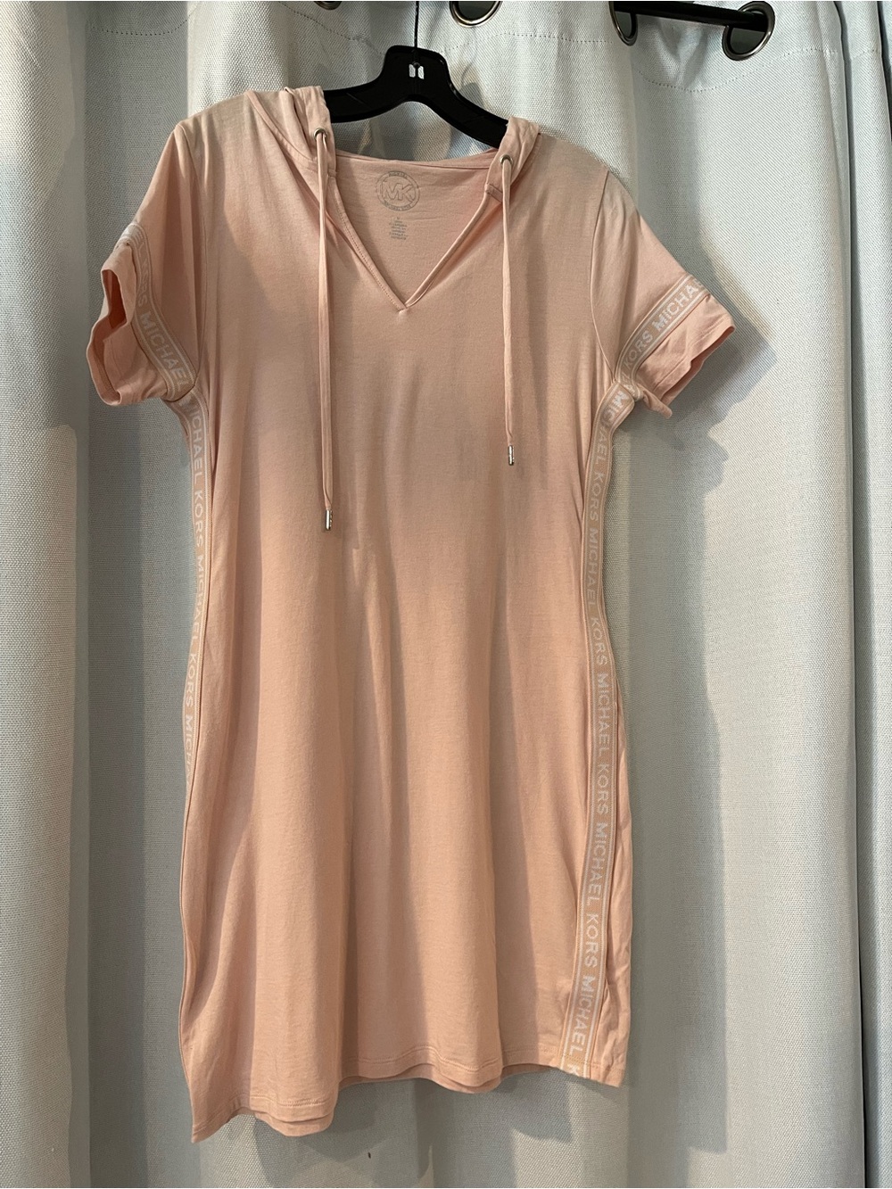 Michael Kors Light Blush Pink Hoodie Dress